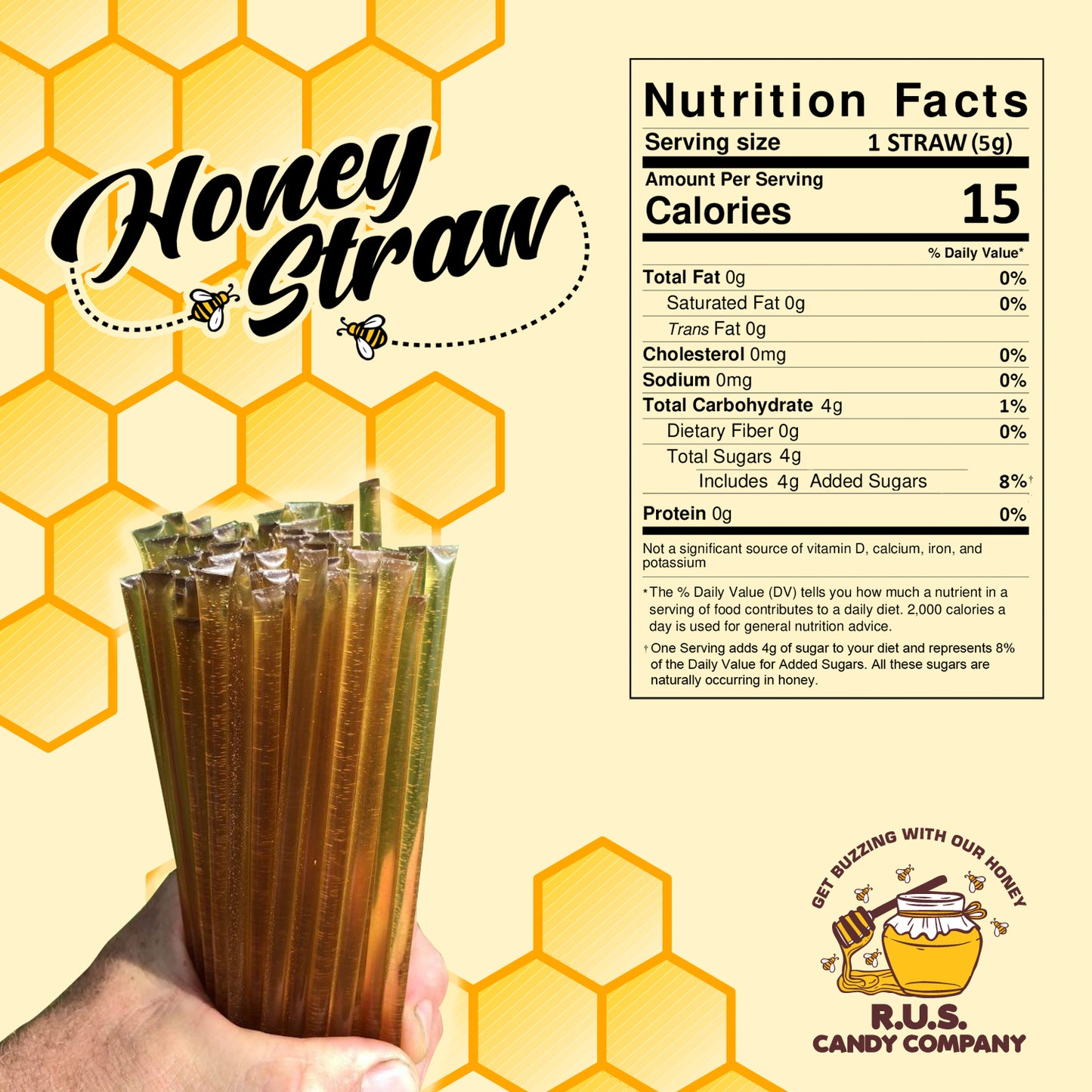 Honey Straws- 25 Pack- Chocolate Mint