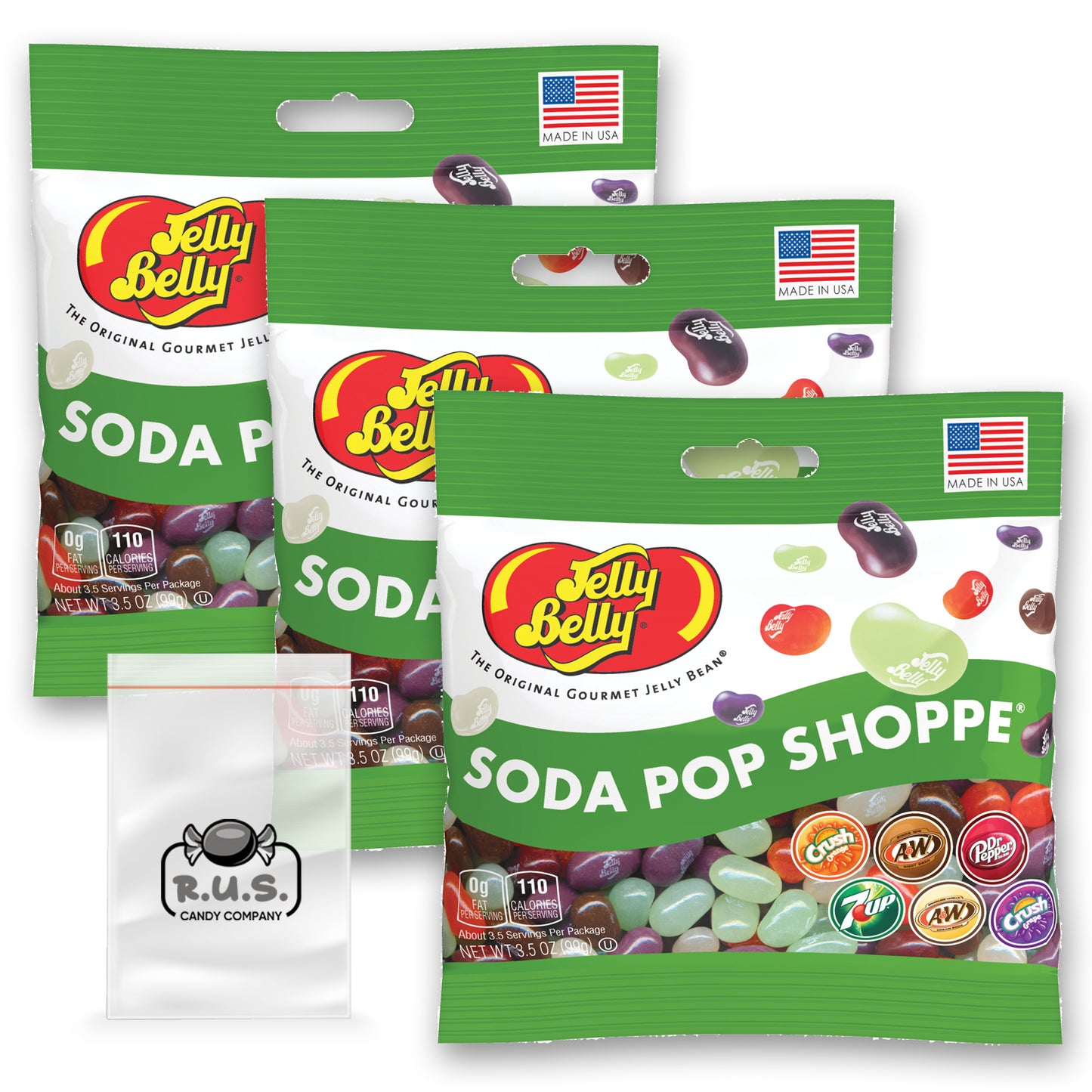 Soda Pop Shoppe Jelly Bean Mix 3.5 oz bag- 3 Pack