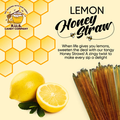 Honey Straws- 25 Pack- Lemon